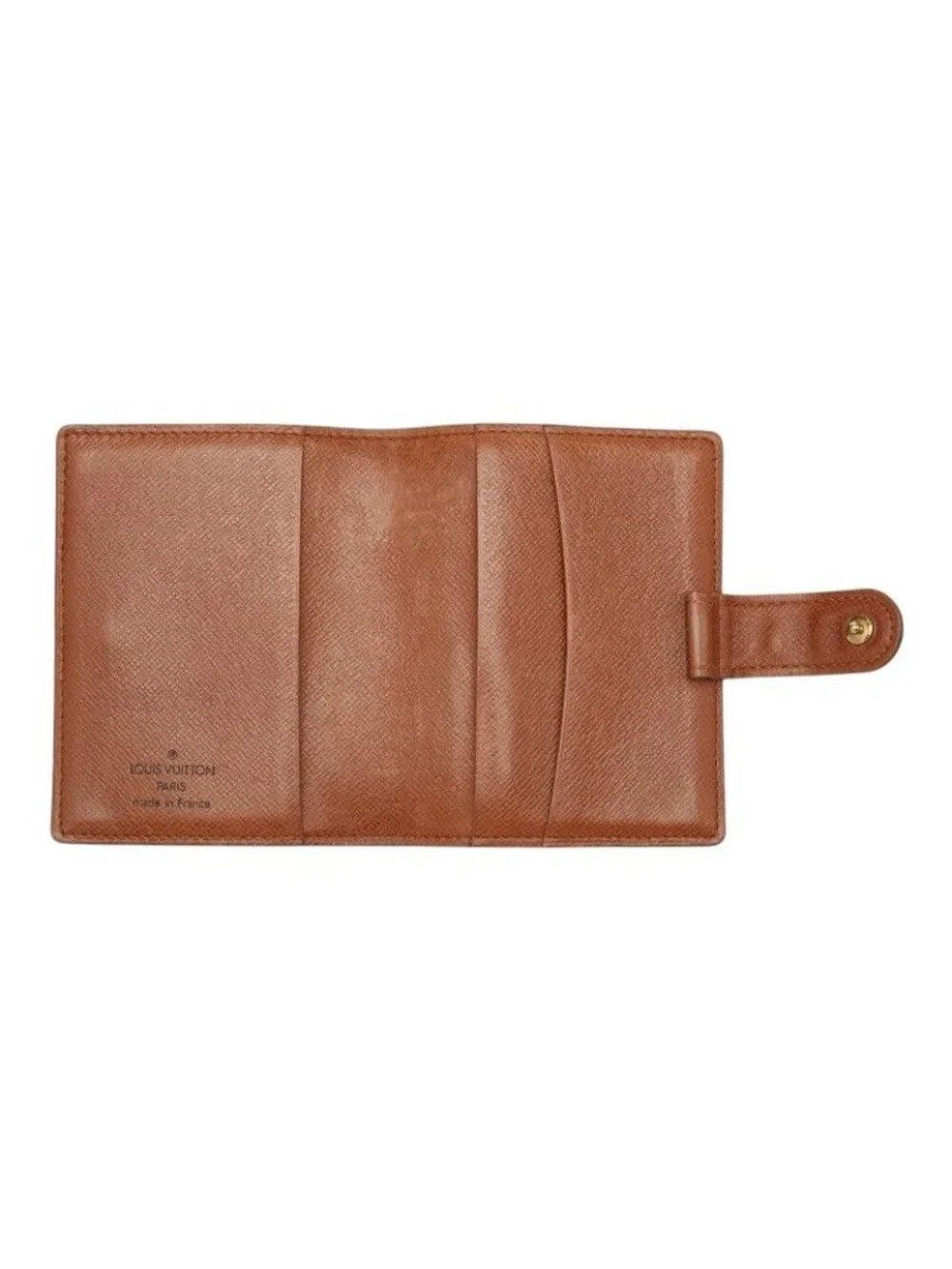 Louis Vuitton Monogram Agenda Mini Notebook Cover Brown Leather